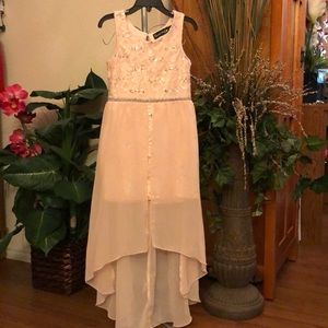 Crystal Doll Girls High-low Hem Sleeveless Dress